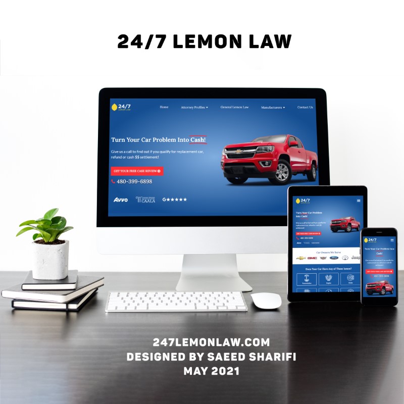 24/7 Lemon Law Website