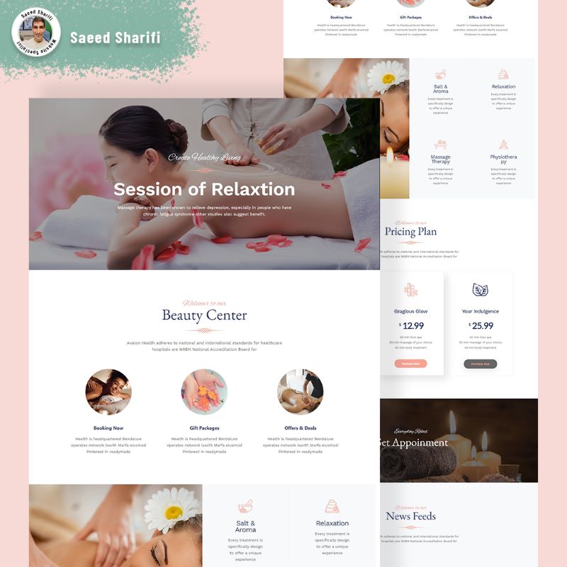 Massage Salon Website