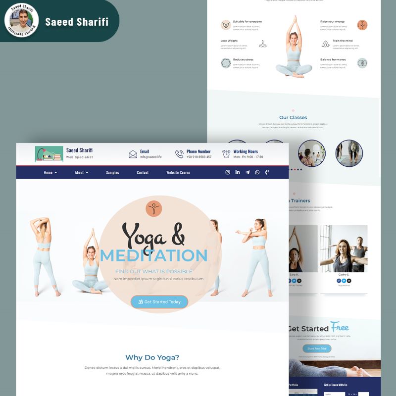Yoga Website Saeed Sharifi