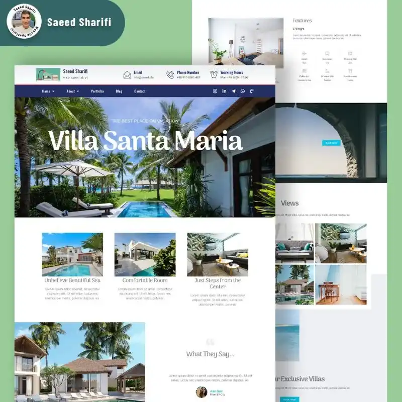 Villa-Website Saeed Sharifi